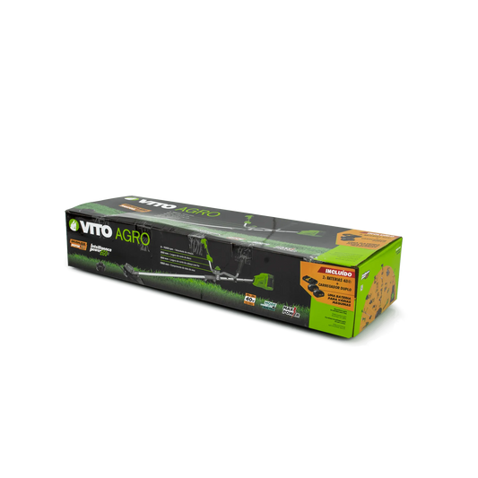 Desbrozadora a Batería VITO EGO 40V Split Brushless + 2 Baterías 4Ah + Cargador Rápido Doble