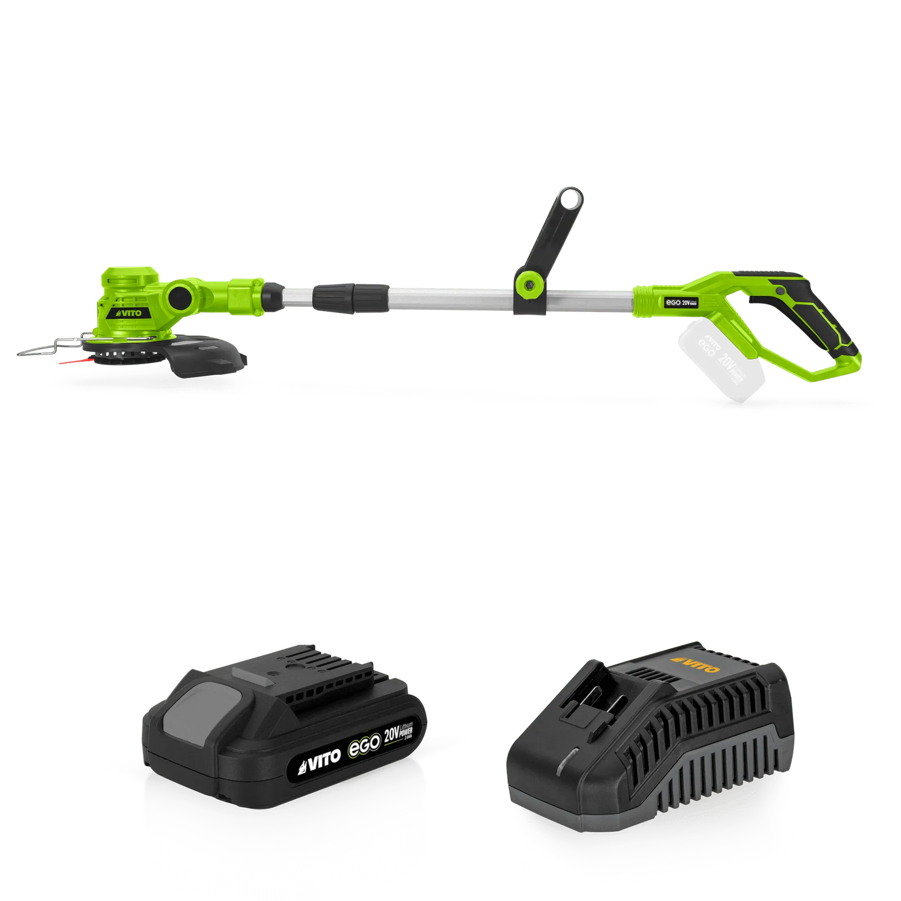 Cortabordes VITO 20V a Batería con Cargador y Batería de Litio 2Ah