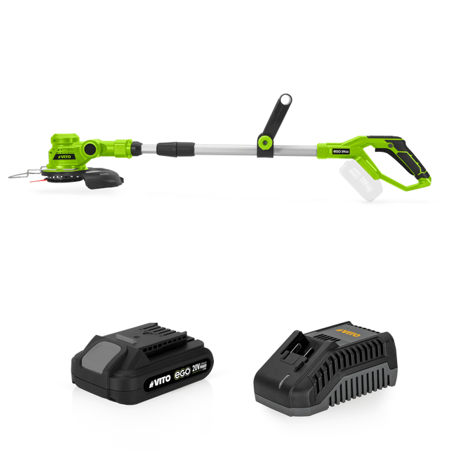 Cortabordes VITO 20V a Batería con Cargador y Batería de Litio 2Ah