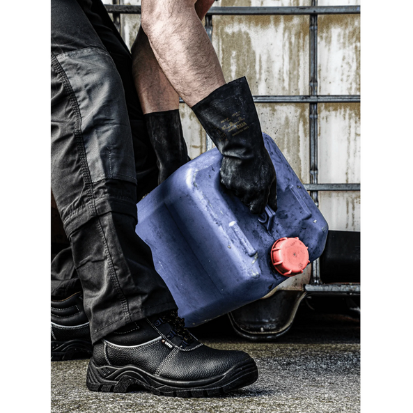 Pantalones de Trabajo Comfort Plus Gris – Con Rodilleras, Bolsillos Multifuncionales y Cintura Elástica