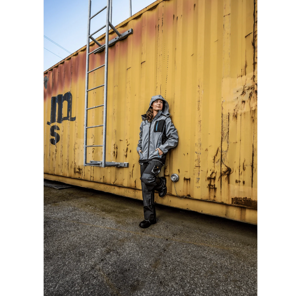 Pantalones de Trabajo Comfort Plus Gris – Con Rodilleras, Bolsillos Multifuncionales y Cintura Elástica