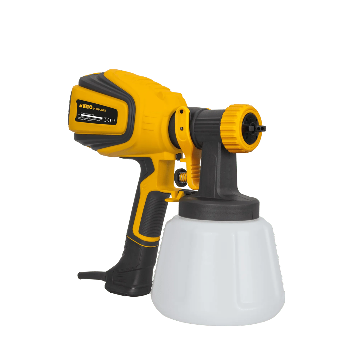 Pistola de Pintura Eléctrica 600W con Depósito 1,2L y 4 Boquillas | Acabado Profesional y Fácil Limpieza