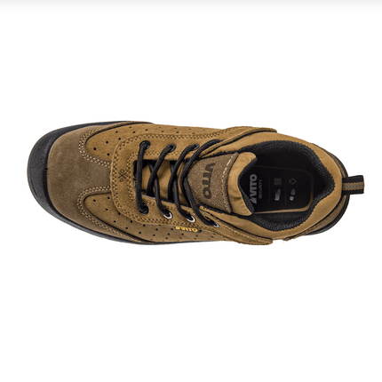 Zapato de Seguridad OXIS S1P de Gamuza con Puntera Composite