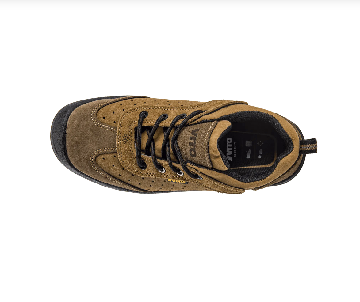 Zapato de Seguridad OXIS S1P de Gamuza con Puntera Composite