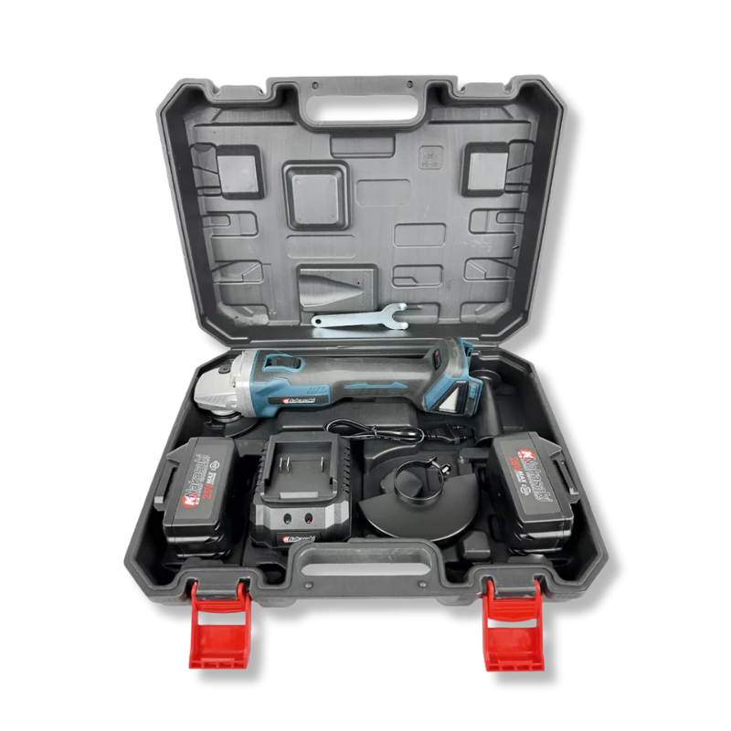 Amoladora Angular Inalámbrica 25V Doble Batería – Corte, Pulido y Desbaste Profesional sin Cables