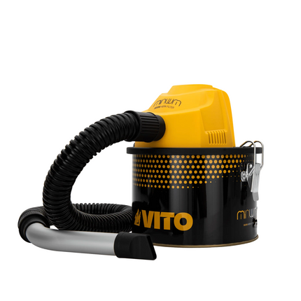 Aspirador de Cenizas 800W con Depósito Metálico 4L | Mini Aspirador para Chimeneas, Estufas y Barbacoas