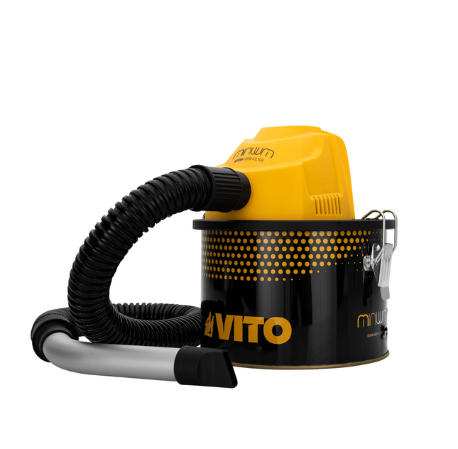 Aspirador de Cenizas 800W con Depósito Metálico 4L | Mini Aspirador para Chimeneas, Estufas y Barbacoas