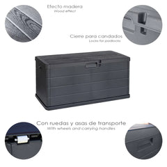 Baúl de Resina con Ruedas
