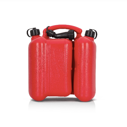 Bidón Doble Gasolina 5L + Aceite 3L para Motores 2T