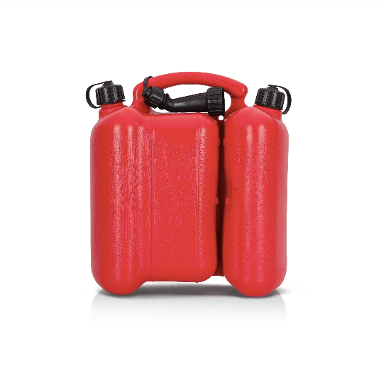 Bidón Doble Gasolina 5L + Aceite 3L para Motores 2T