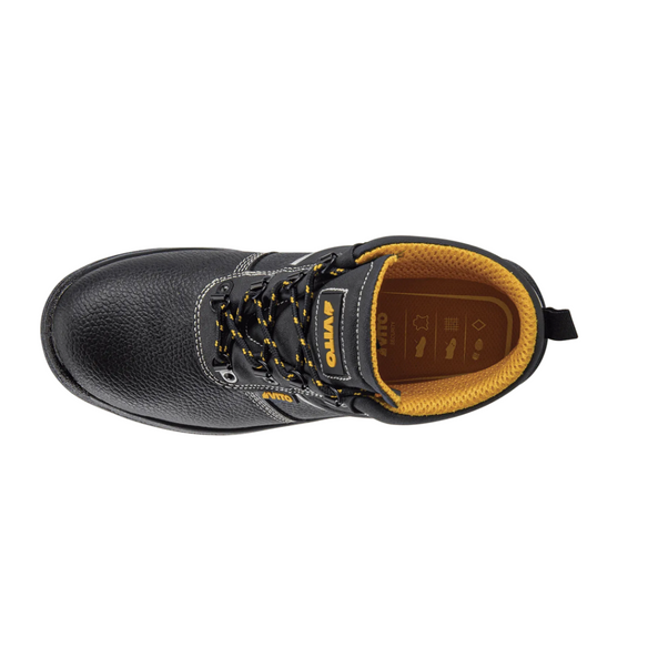 Bota de Seguridad de Piel S3 con Puntera de Acero y Suela PU