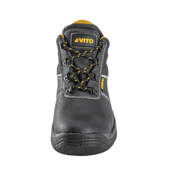 Bota de Seguridad de Piel S3 con Puntera de Acero y Suela PU