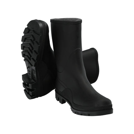 Botas de Goma Bajas Negras – Impermeables con Suela Resistente a Aceites (Uso Profesional)