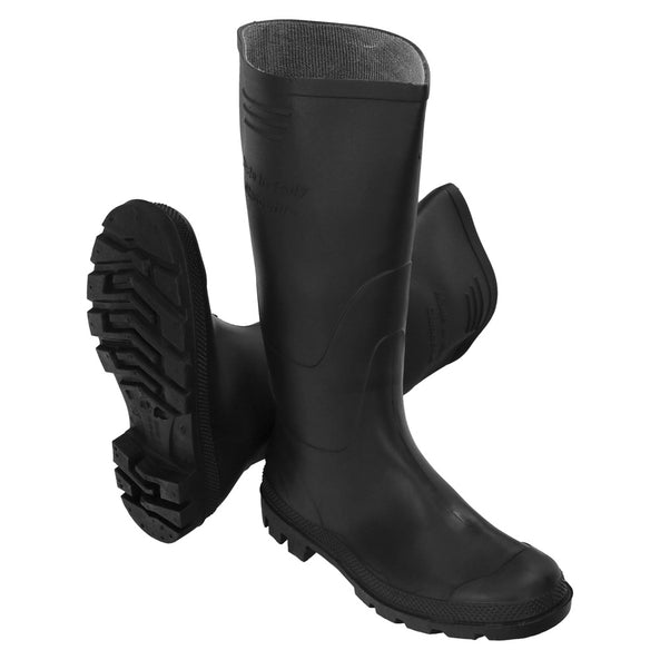 Botas de Goma Altas Negras – Impermeables y Antideslizantes para Uso Profesiona
