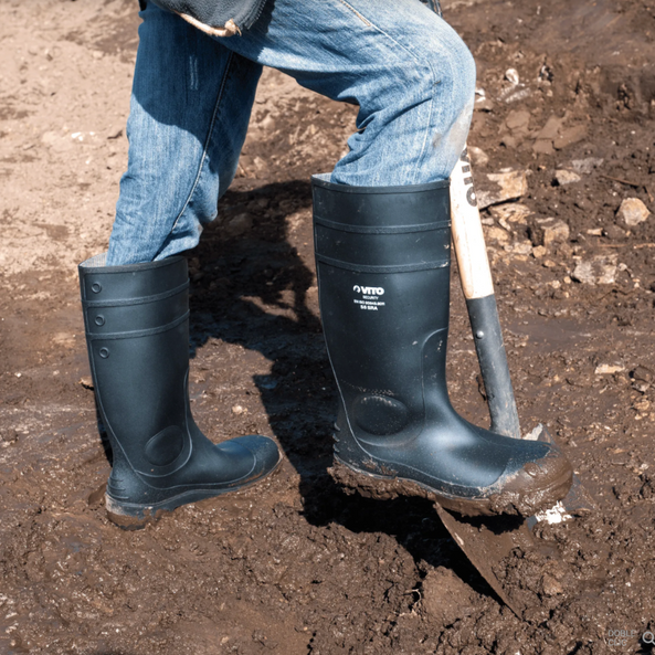 Bota de Seguridad PVC S5 con Puntera de Acero | Impermeable