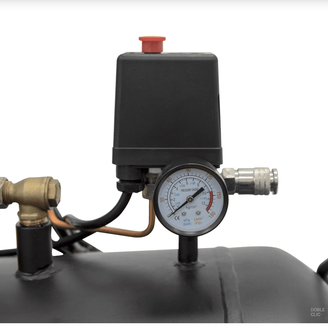 Compresor de Aire Trifásico con Correa 300 L, 5,5 CV, 10 bar, 500 L/min, Motor 4 kW, Depósito 290 L, Bajo Ruido 83 dB, Protección Térmica, Visor de Aceite, Transmisión 830 rpm – VITO Tools