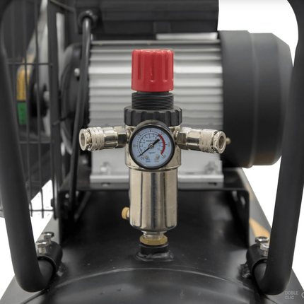 Compresor de Aire con Correa 200 L, 4 CV, 10 bar, 400 L/min, Motor 3 kW, Transmisión por Correa 950 rpm, Protección Térmica, Visor de Aceite, 4 Ruedas – VITO Tools