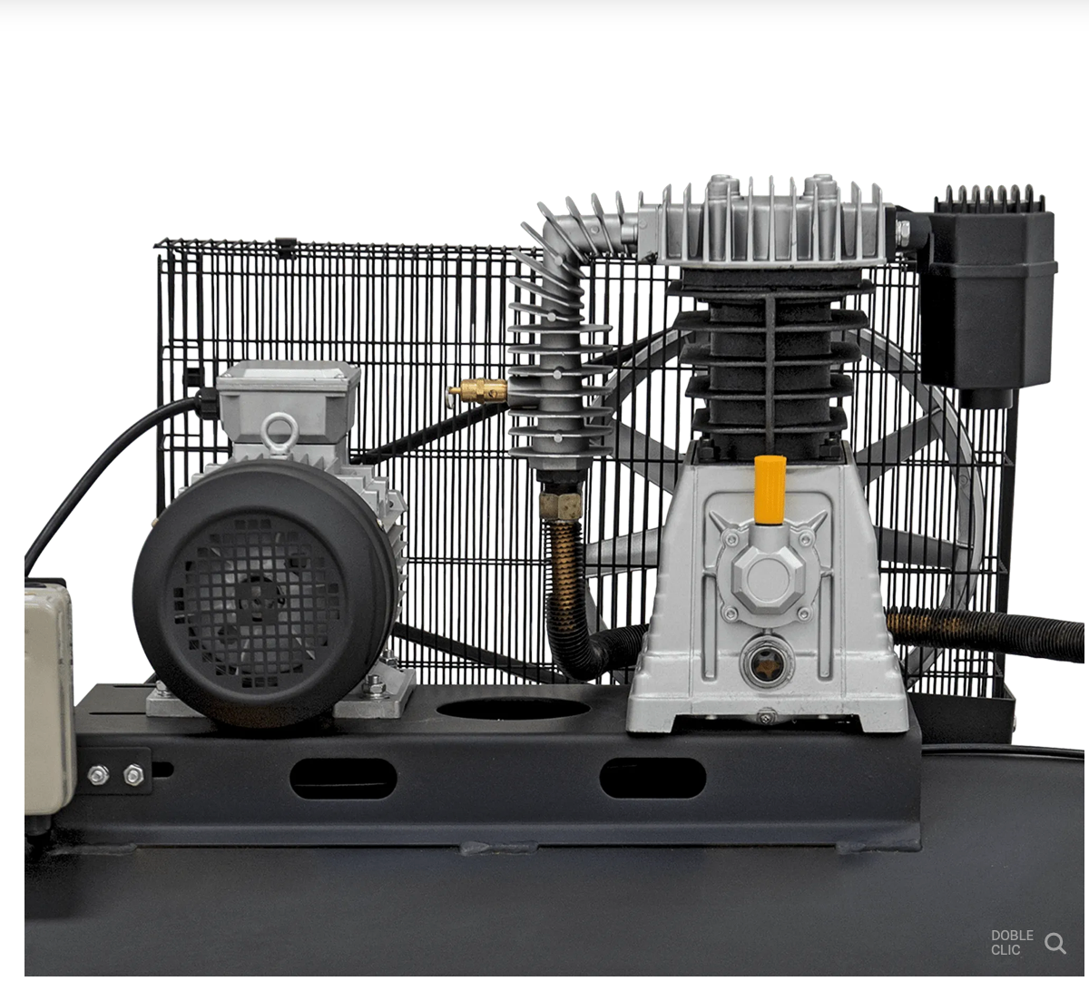 Compresor de Aire Trifásico con Correa 300 L, 5,5 CV, 10 bar, 500 L/min, Motor 4 kW, Depósito 290 L, Bajo Ruido 83 dB, Protección Térmica, Visor de Aceite, Transmisión 830 rpm – VITO Tools