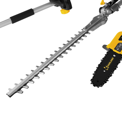 Garland Tasker 104 E-V25 – Herramienta Multifunción Eléctrica 3 en 1 1000W con Cortasetos y Podadora
