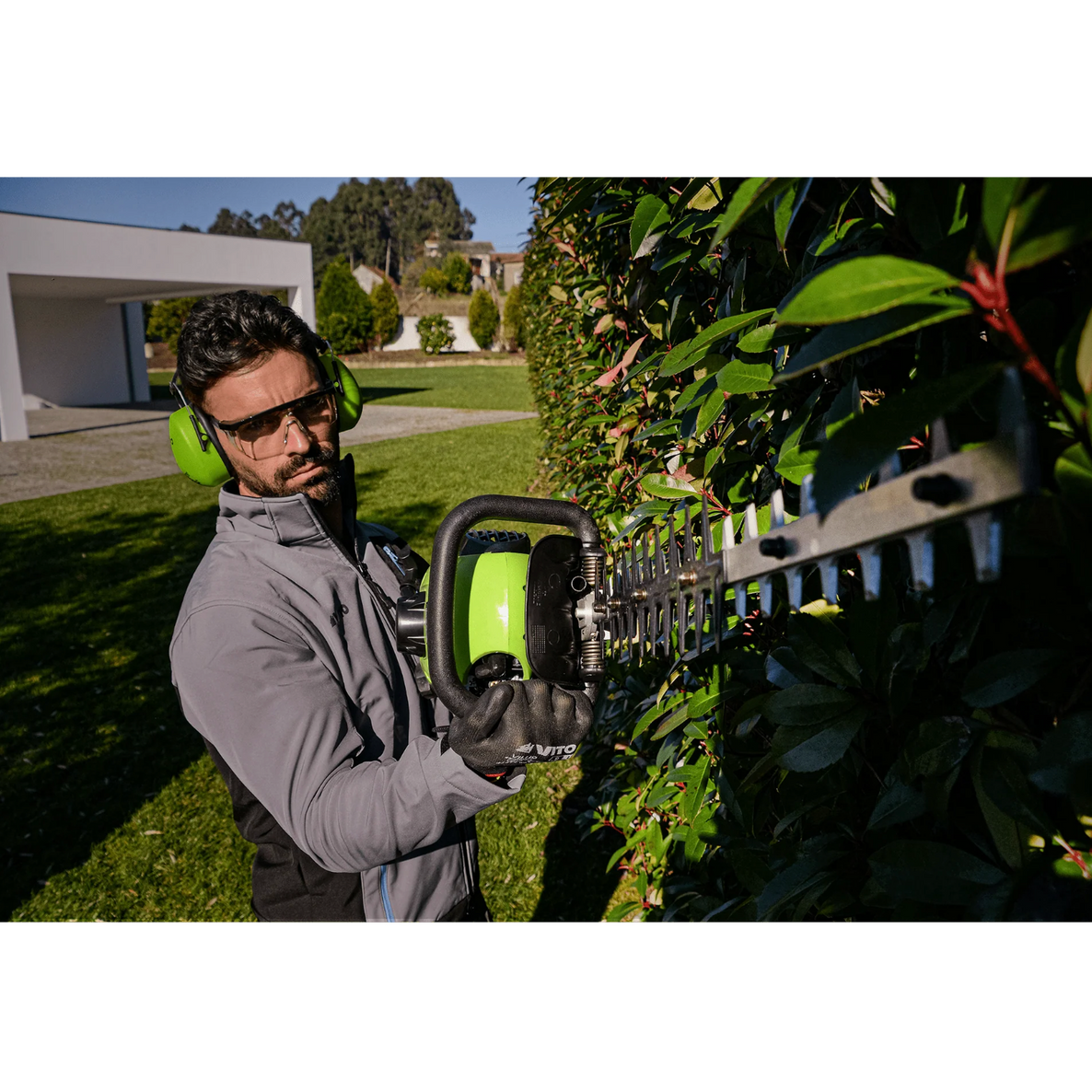 Cortasetos a Gasolina 25 cc – Cuchilla 55 cm, Mango Giratorio 90°