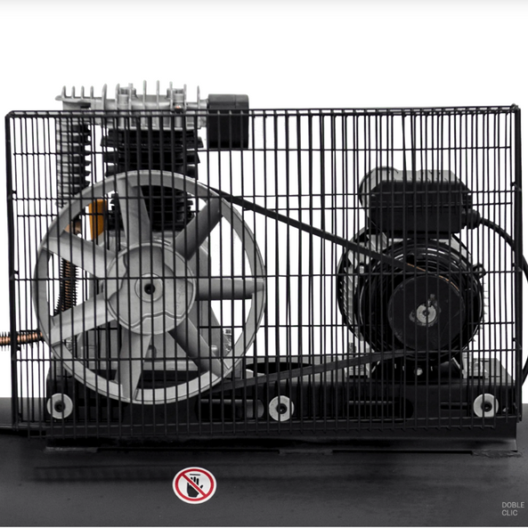 Compresor de Aire con Correa 200 L, 4 CV, 10 bar, 400 L/min, Motor 3 kW, Transmisión por Correa 950 rpm, Protección Térmica, Visor de Aceite, 4 Ruedas – VITO Tools