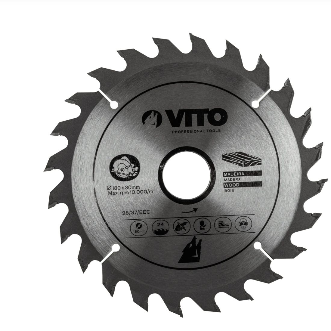 Disco de Corte de Madera 180x35mm para Sierra Circular