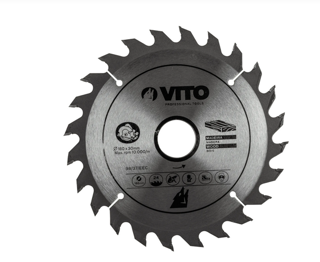 Disco de Corte de Madera 180x35mm para Sierra Circular