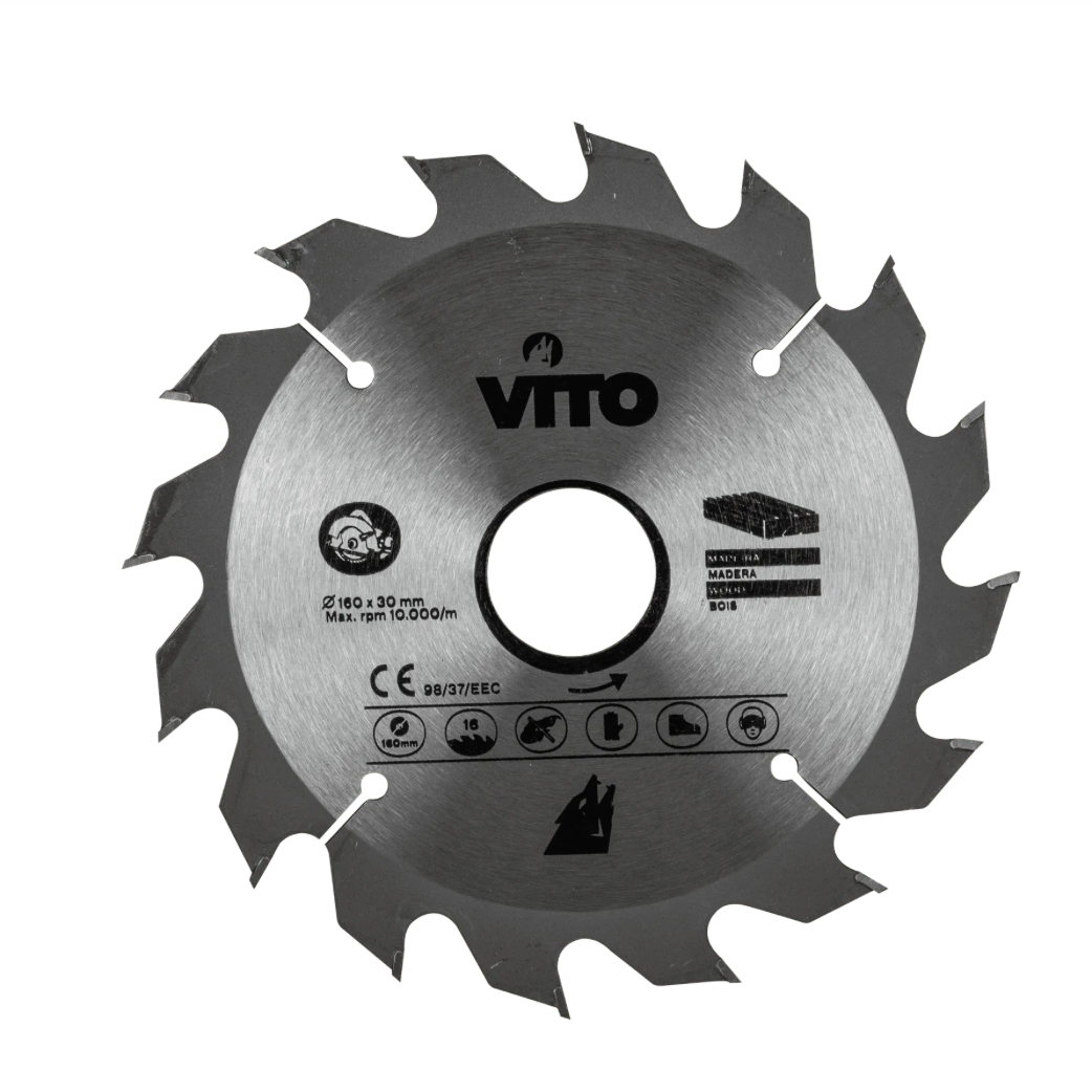 Disco de Corte de Madera 160x30mm para Sierra Circular