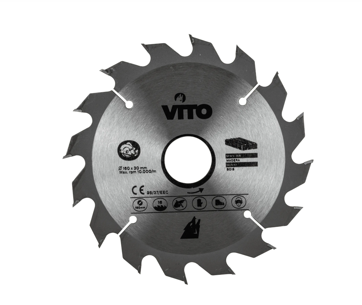 Disco de Corte de Madera 160x30mm para Sierra Circular