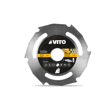 Disco de Corte para Madera y PVC 115 mm | Compatible con Amoladora Eléctrica y a Batería