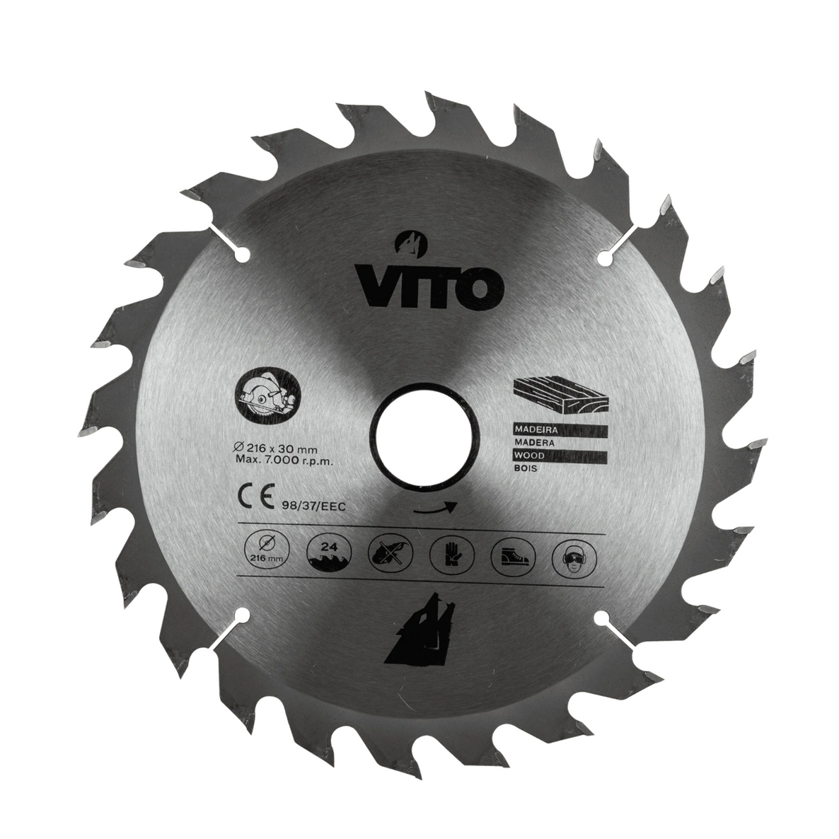 Disco de Corte de Madera para Sierra Circular 140x30