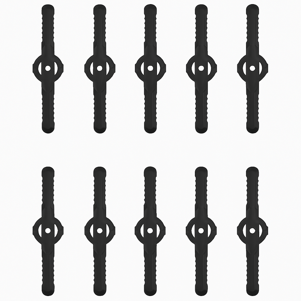 Kit 12 Cuchillas de Nylon para Desbrozadora a Batería - Compatibles, Resistentes y Fáciles de Instalar