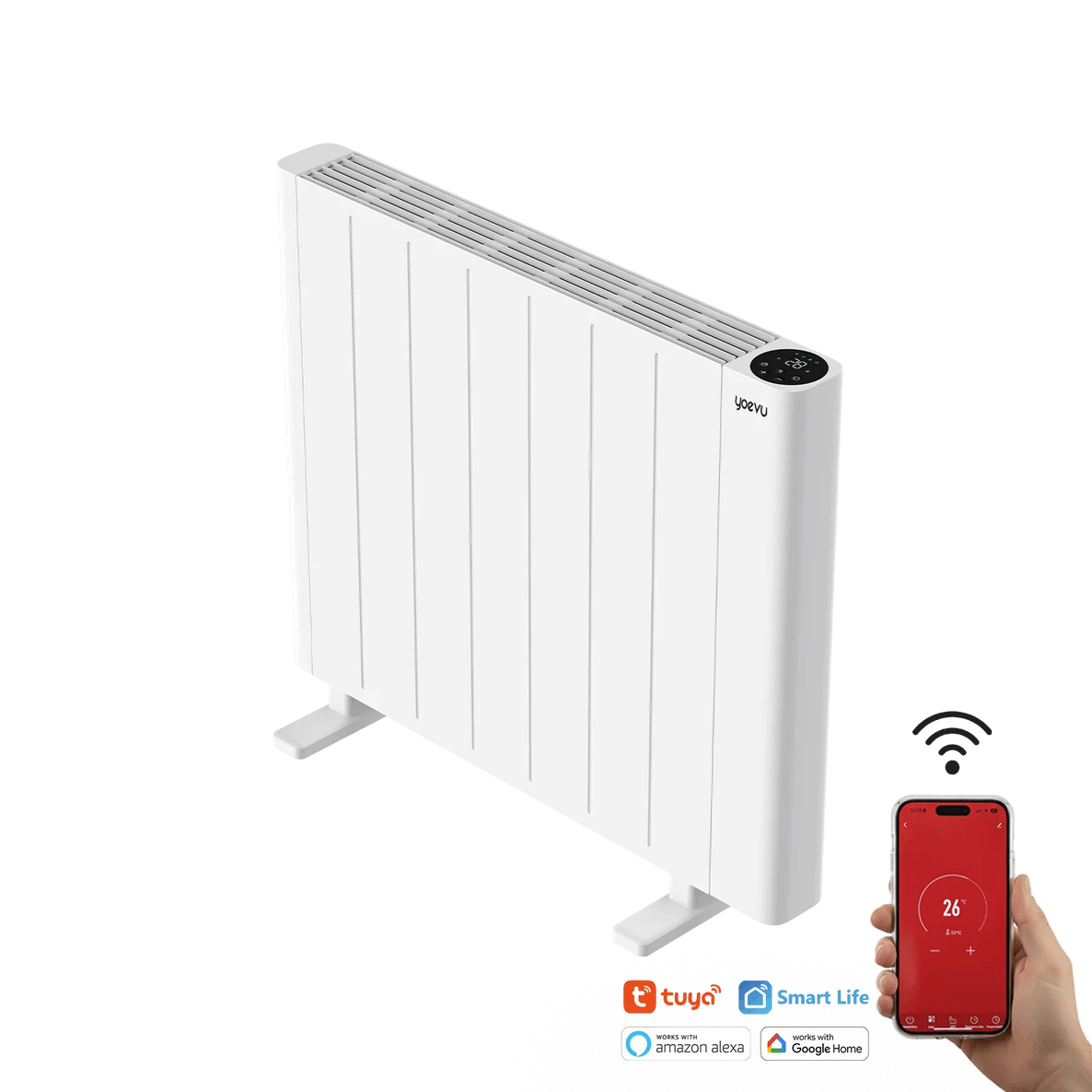 Emisor Térmico WiFi TRIAC 1500W – Compatible con Alexa & Google Home