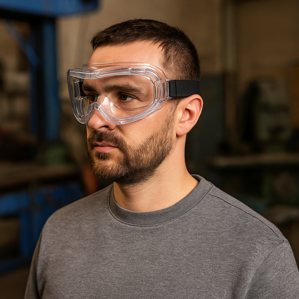 Gafas de Seguridad Panorámicas con Montura de PVC
