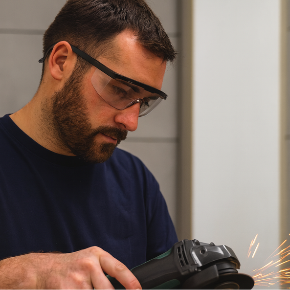 Gafas de Protección con Lentes de Policarbonato y Varillas Regulables
