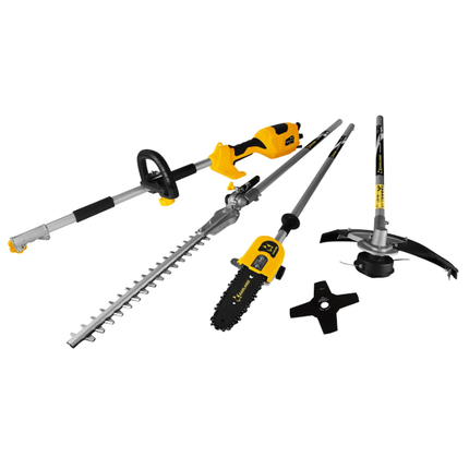 Garland Tasker 104 E-V25 herramienta multifunción eléctrica 3 en 1 con desbrozadora cortasetos y podadora de altura
