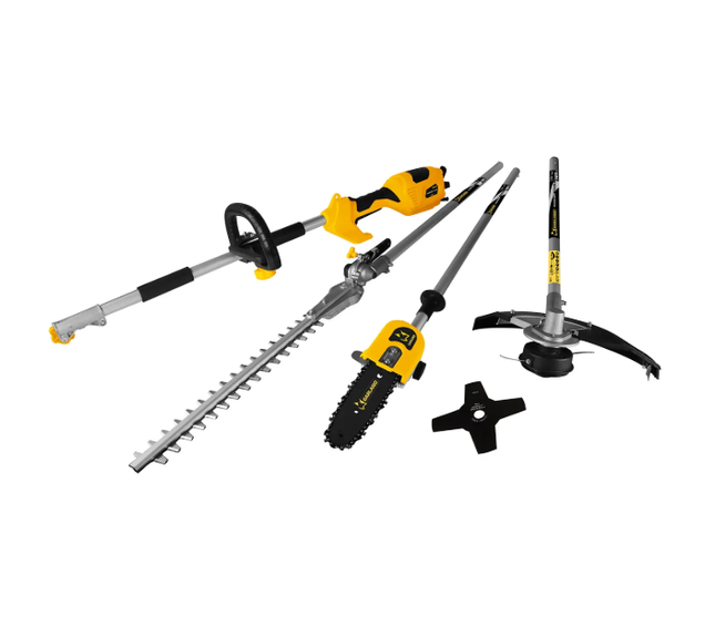 Garland Tasker 104 E-V25 herramienta multifunción eléctrica 3 en 1 con desbrozadora cortasetos y podadora de altura