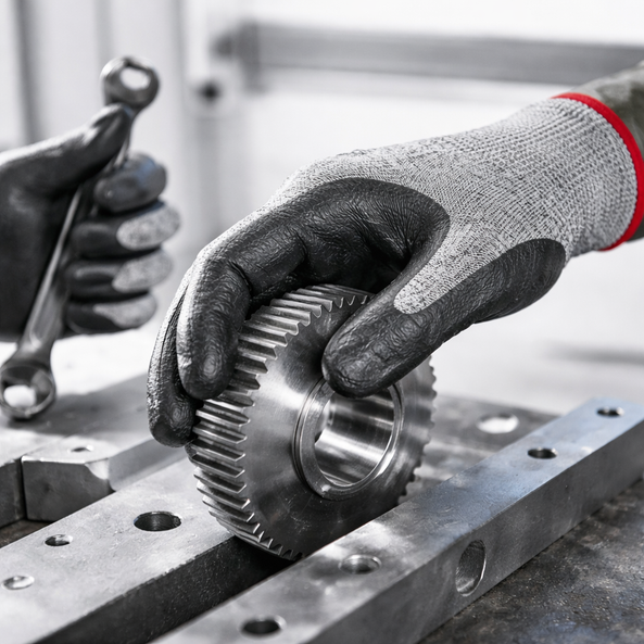 Guante Anticorte Recubierto de Nitrilo Super EN 388 HPPE