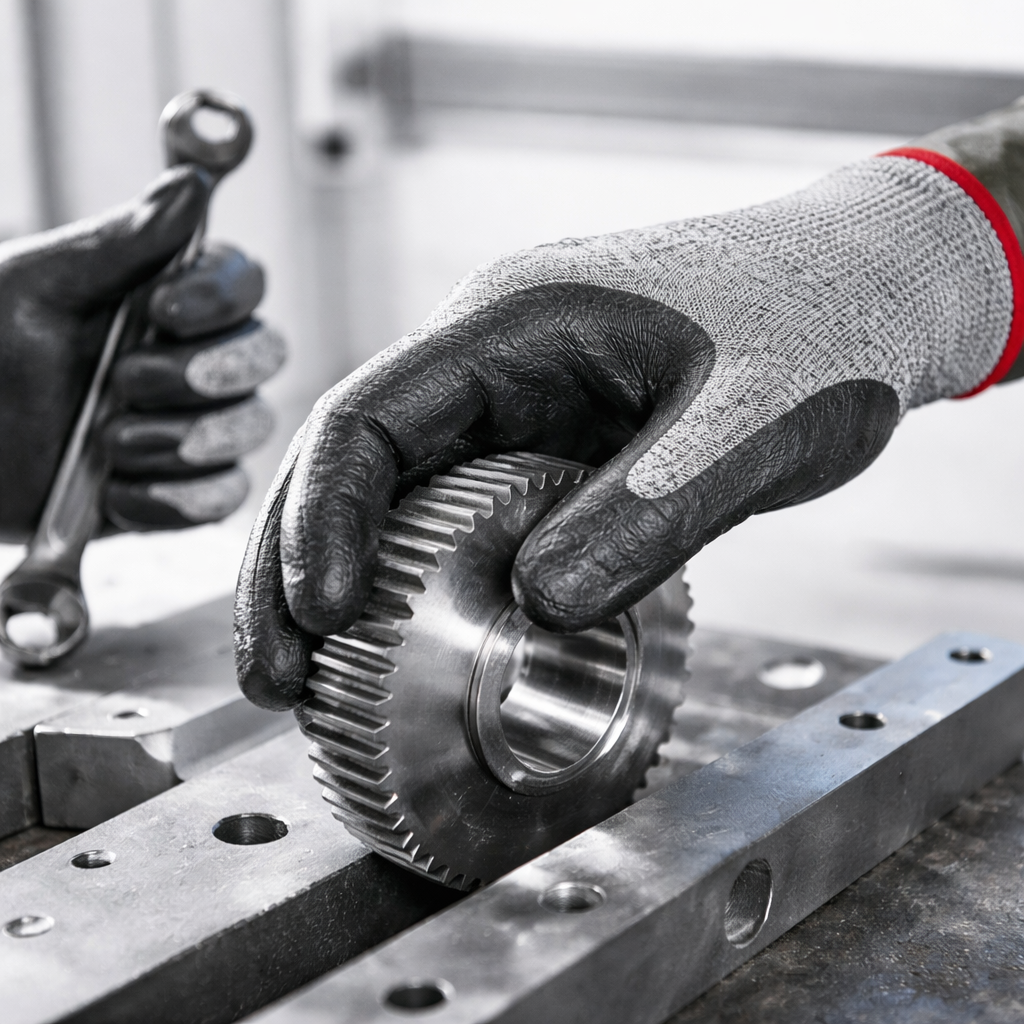 Guante Anticorte Recubierto de Nitrilo Super EN 388 HPPE