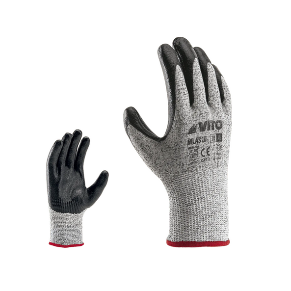 Guante Anticorte Recubierto de Nitrilo Super EN 388 HPPE
