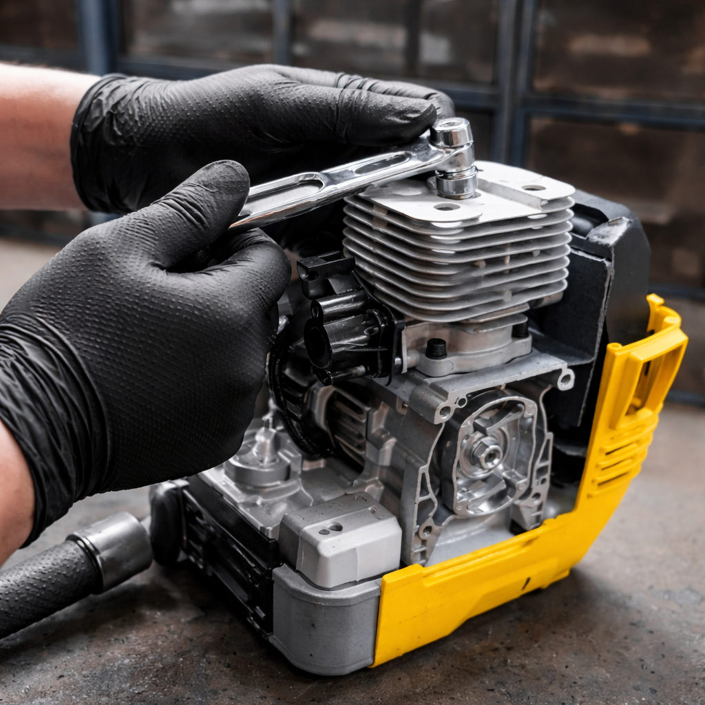 Guante de Nitrilo Ultrarresistente Sin Polvo – Caja 50 Unidades