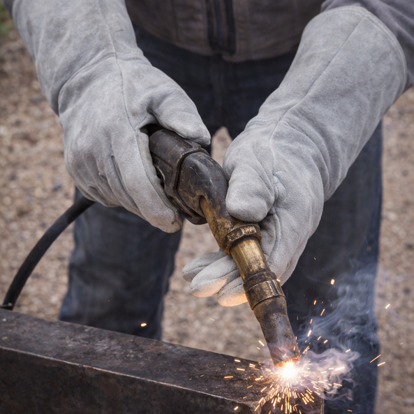 Guante de Soldador 40 cm Resistente al Calor