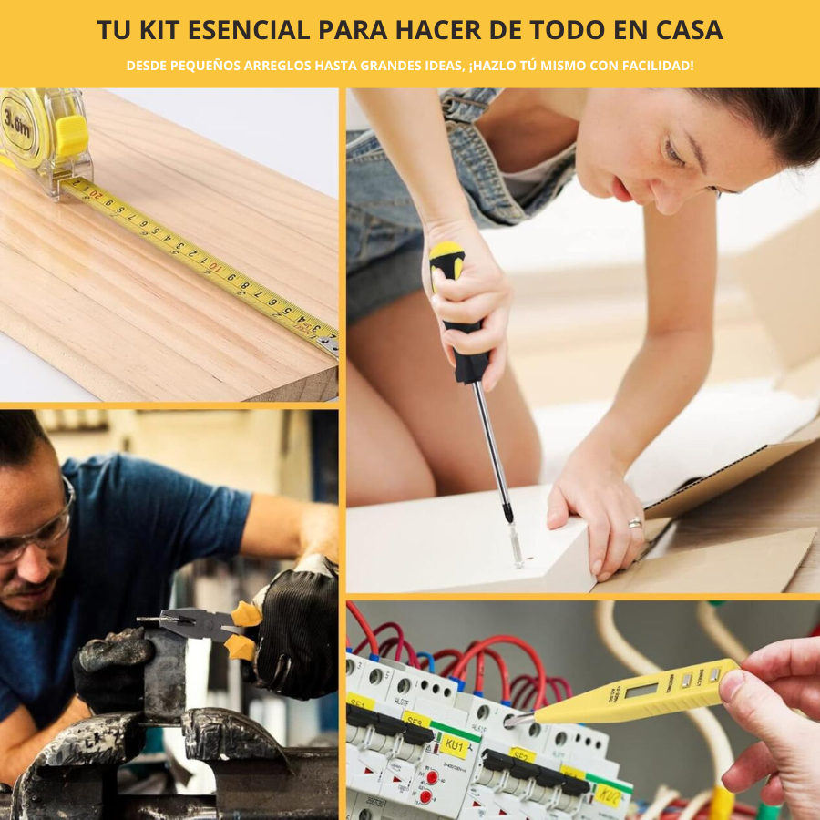 Taladro Inalámbrico 21V con 93 Accesorios – Potente para Tareas del Hogar