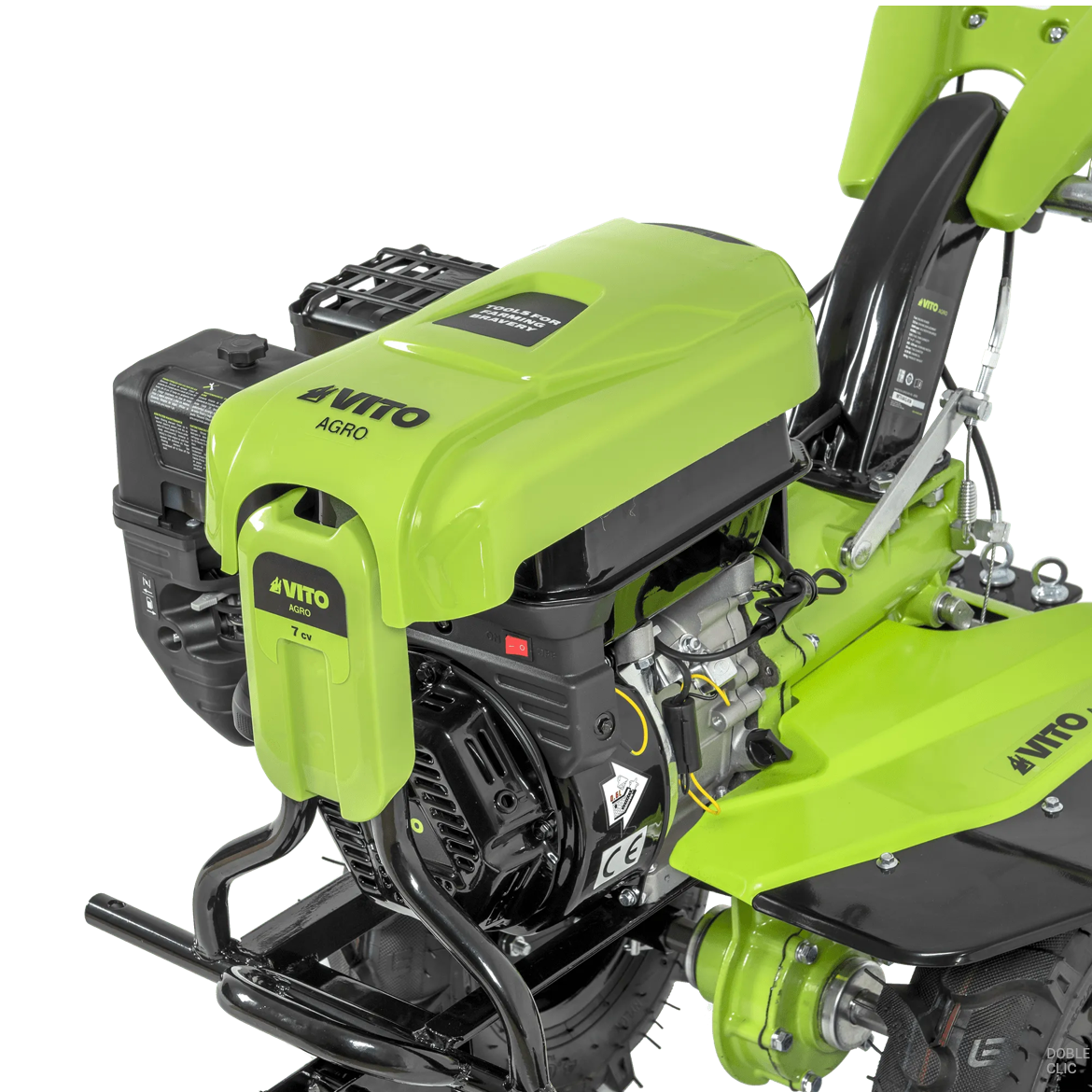 Motoazada de Gasolina 7 CV y 212 cc con Transmisión Directa y 120 cm de Trabajo