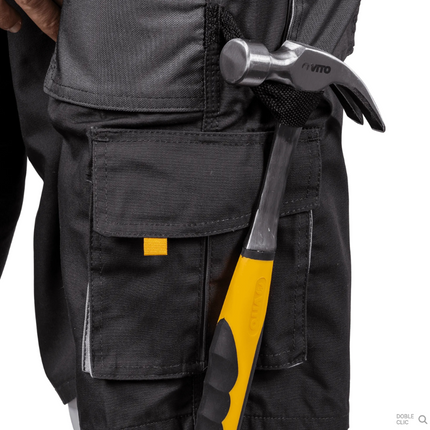 Pantalones cortos de trabajo Comfort Plus gris: comodidad y funcionalidad profesional
