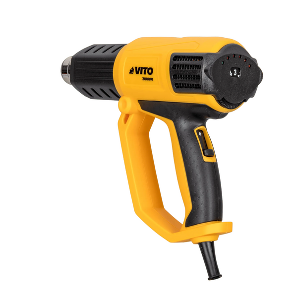 Pistola de Aire Caliente Regulable 2000W con Maletín y Accesorios | 3 Velocidades 50°–600°C
