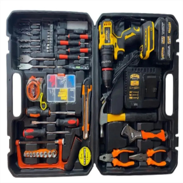 Taladro Inalámbrico 36V con 2 Baterías y Kit Completo – Ideal para el Hogar y Bricolaje