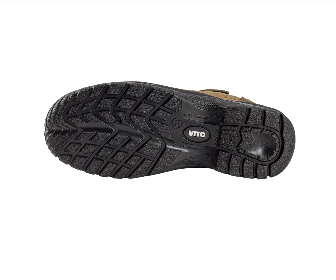 Zapato de Seguridad OXIS S1P de Gamuza con Puntera Composite