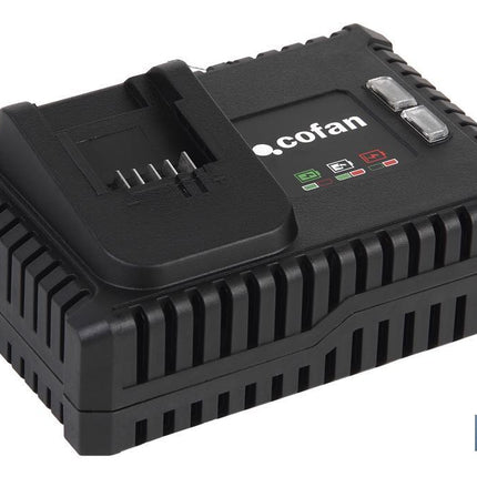 Cargador 18V 4,0A Cofan, Carga Ultrar­rápida con Protección Inteligente