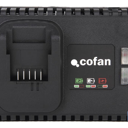 Cargador 18V 4,0A Cofan, Carga Ultrar­rápida con Protección Inteligente